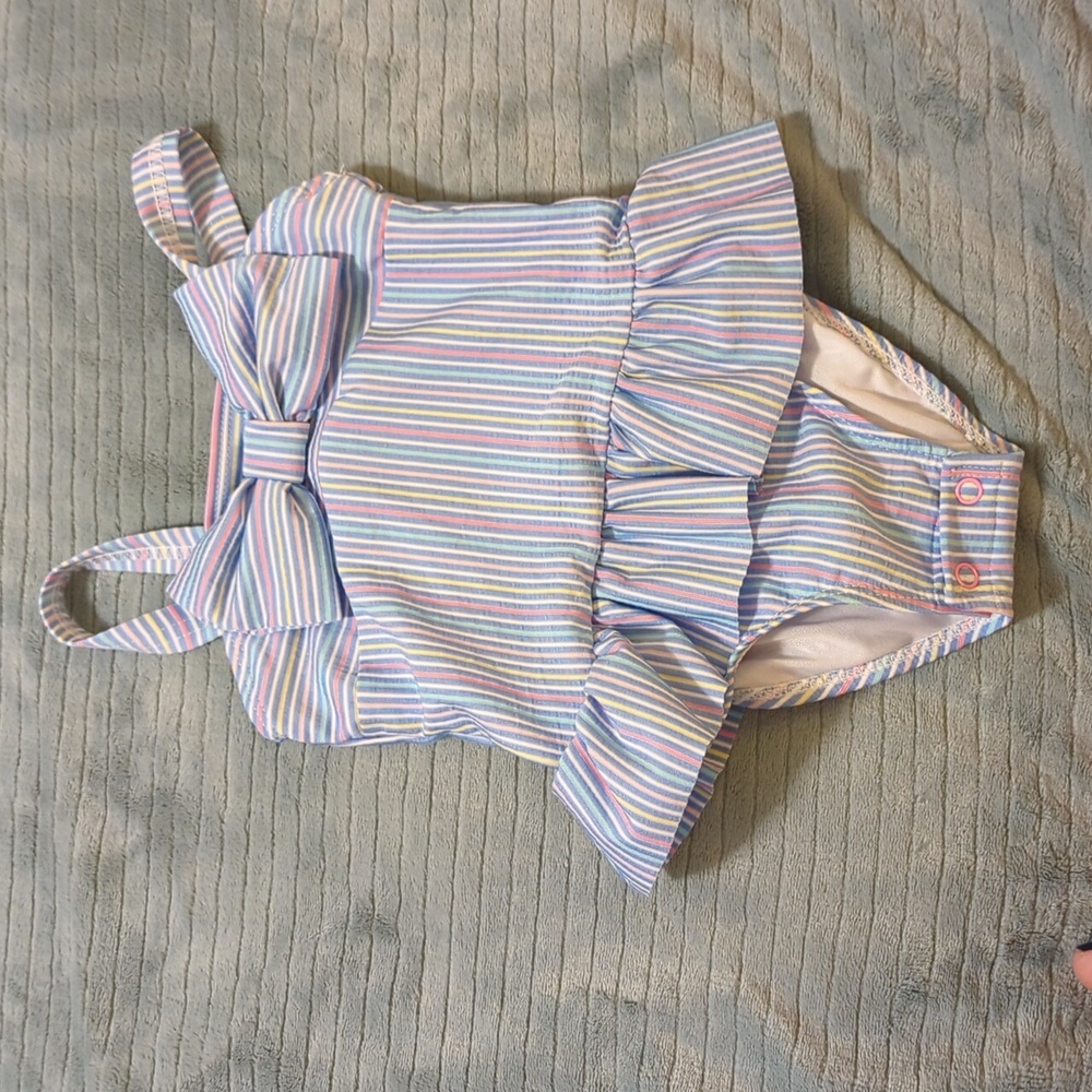 NWT striped one piece bathing suit
